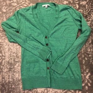 Blue/green button down sweater